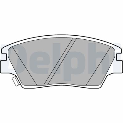 Brake Pad Set, disc brake DELPHI LP3263