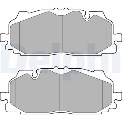 Brake Pad Set, disc brake DELPHI LP3272