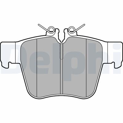 Brake Pad Set, disc brake DELPHI LP3277