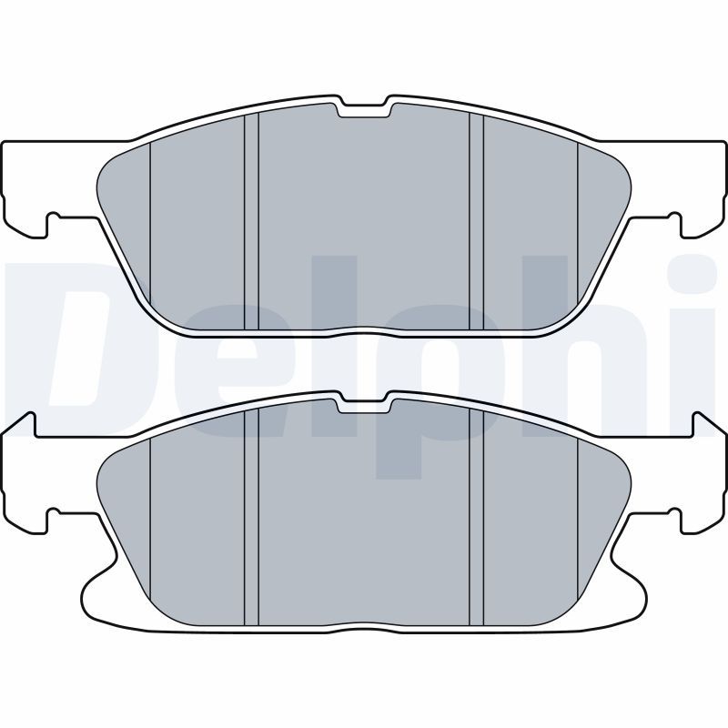 DELPHI LP3280 Brake Pad Set, disc brake