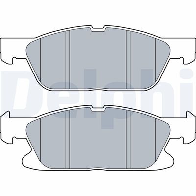 Brake Pad Set, disc brake DELPHI LP3280