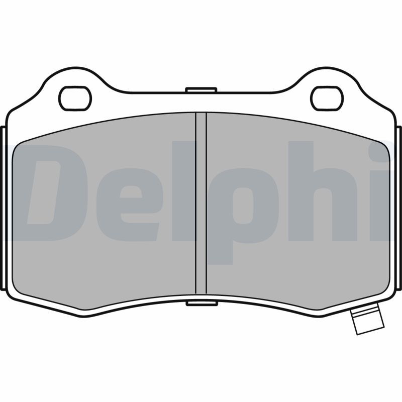 DELPHI LP3281 Brake Pad Set, disc brake