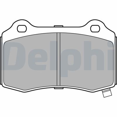 Brake Pad Set, disc brake DELPHI LP3281
