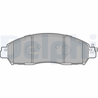 Brake Pad Set, disc brake DELPHI LP3291