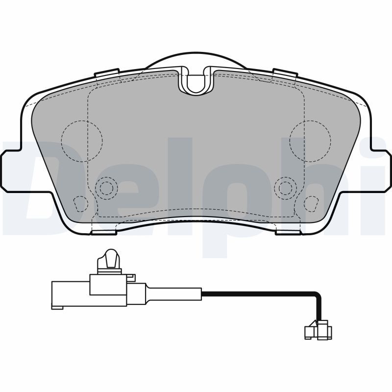 DELPHI LP3292 Brake Pad Set, disc brake