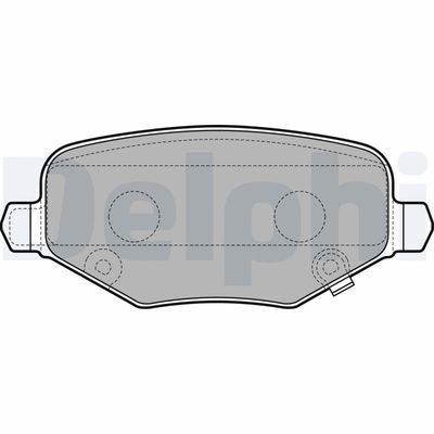 Brake Pad Set, disc brake DELPHI LP3296