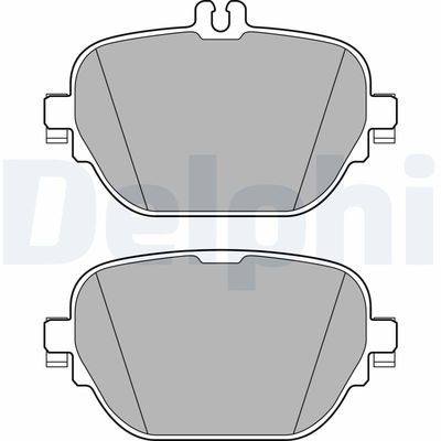 Brake Pad Set, disc brake DELPHI LP3297