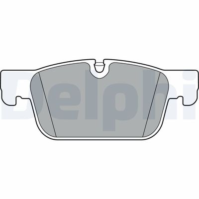 Brake Pad Set, disc brake DELPHI LP3300