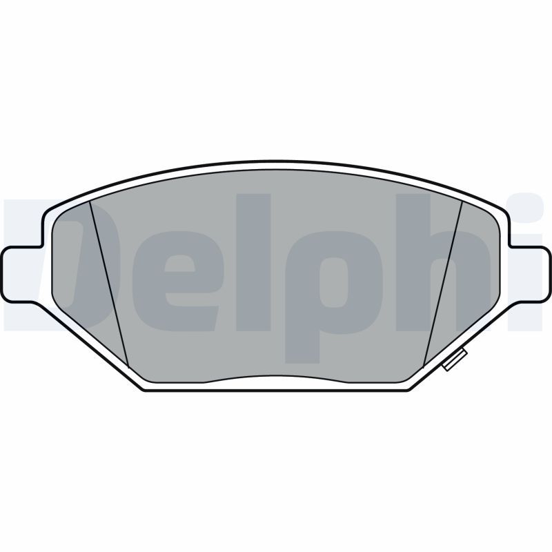 DELPHI LP3301 Brake Pad Set, disc brake
