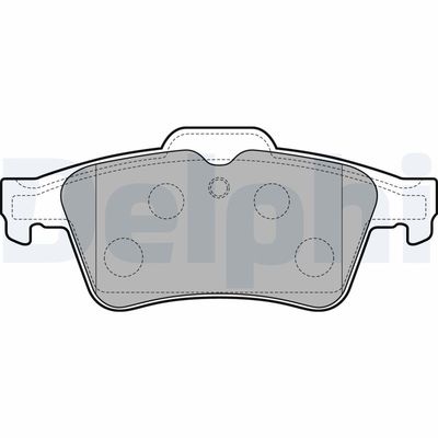 Brake Pad Set, disc brake DELPHI LP3303