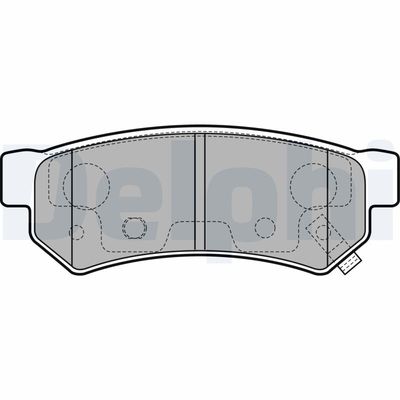 Brake Pad Set, disc brake DELPHI LP3305