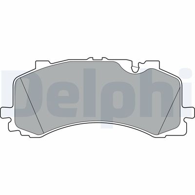 Brake Pad Set, disc brake DELPHI LP3307