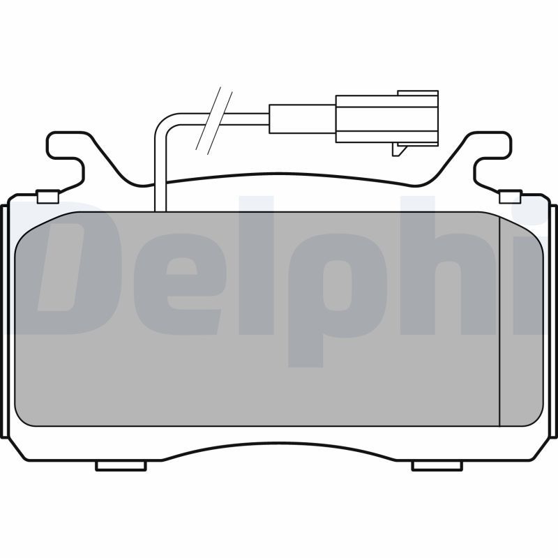 DELPHI LP3310 Brake Pad Set, disc brake