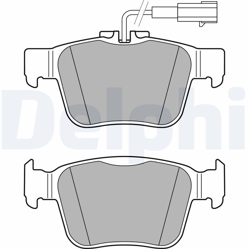 DELPHI LP3311 Brake Pad Set, disc brake