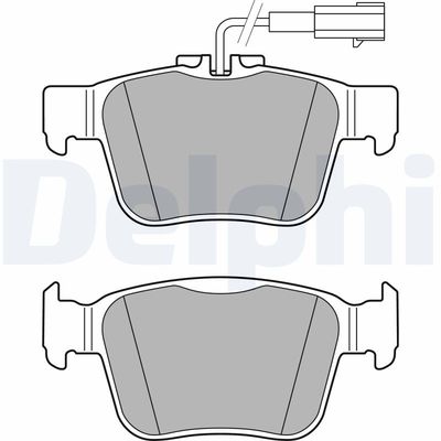 Brake Pad Set, disc brake DELPHI LP3311