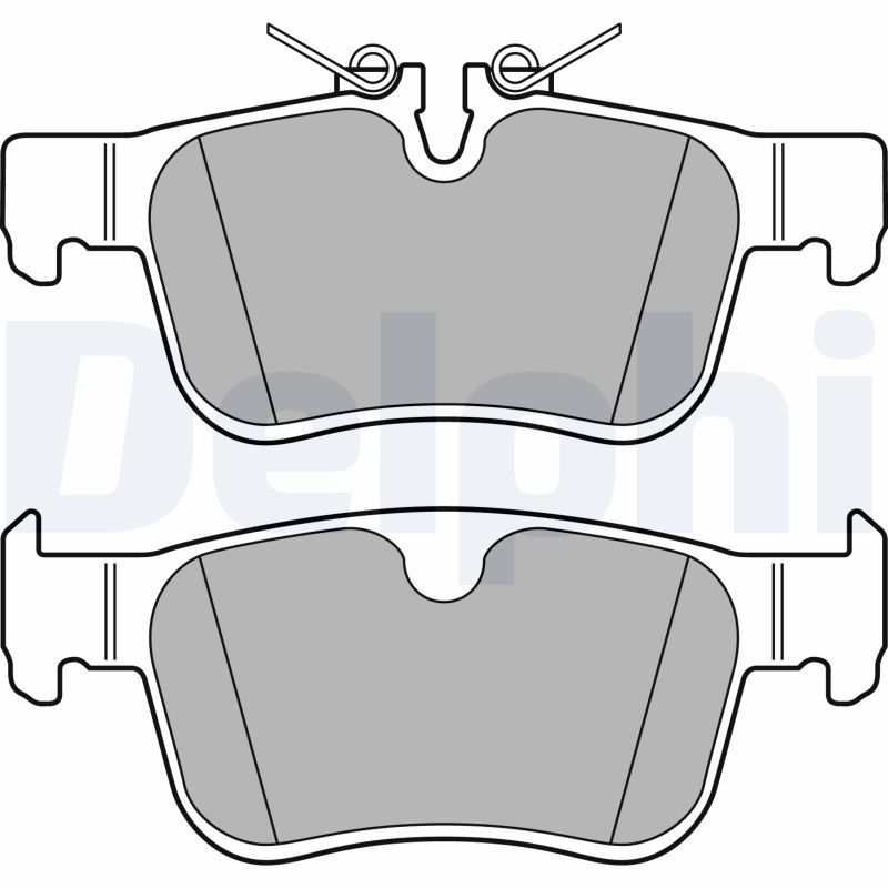 DELPHI LP3312 Brake Pad Set, disc brake