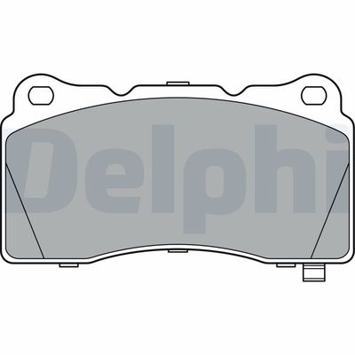 Brake Pad Set, disc brake DELPHI LP3362