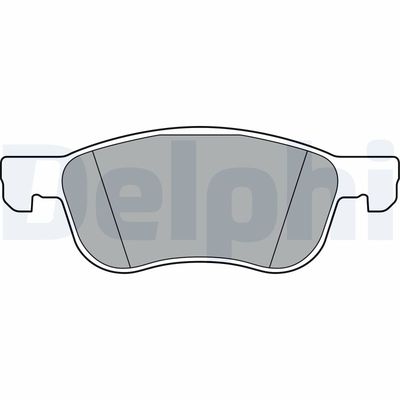 Brake Pad Set, disc brake DELPHI LP3365