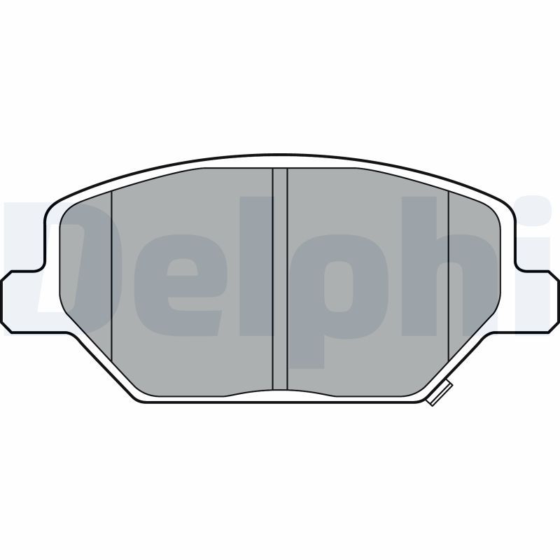 DELPHI LP3371 Brake Pad Set, disc brake