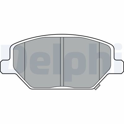 Brake Pad Set, disc brake DELPHI LP3371