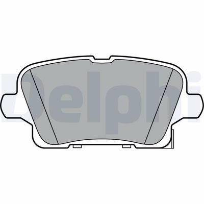 Brake Pad Set, disc brake DELPHI LP3373