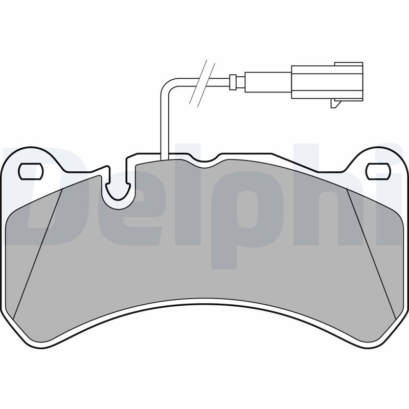 DELPHI LP3374 Brake Pad Set, disc brake