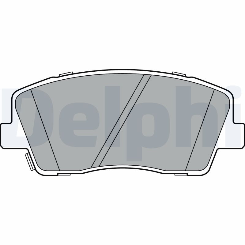 DELPHI LP3376 Brake Pad Set, disc brake
