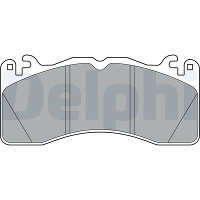 Brake Pad Set, disc brake DELPHI LP3377