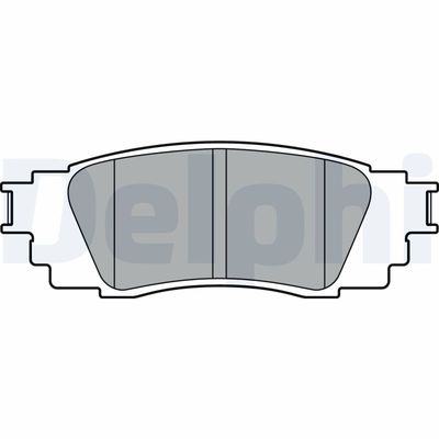 Brake Pad Set, disc brake DELPHI LP3379