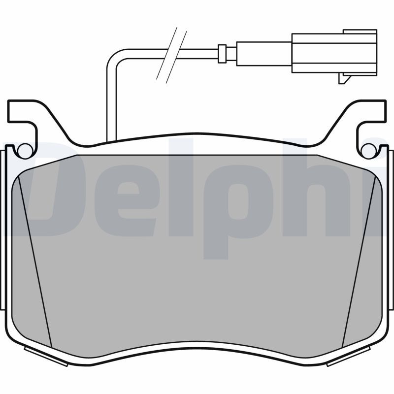 DELPHI LP3380 Brake Pad Set, disc brake