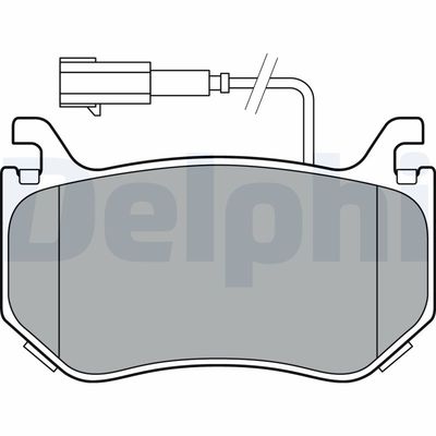 Brake Pad Set, disc brake DELPHI LP3381