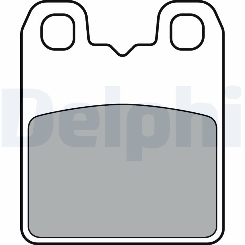 DELPHI LP3382 Brake Pad Set, disc parking brake