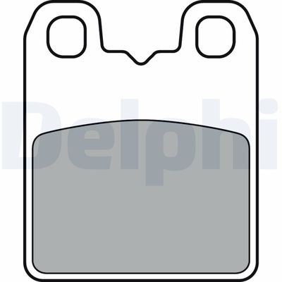 Brake Pad Set, disc parking brake DELPHI LP3382