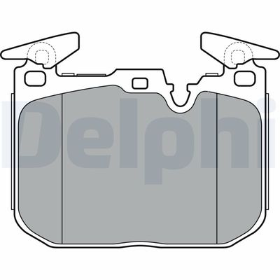 Brake Pad Set, disc brake DELPHI LP3383