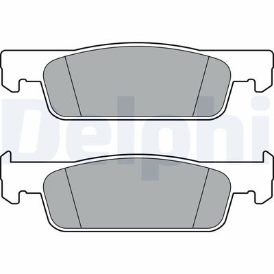 Brake Pad Set, disc brake DELPHI LP3387