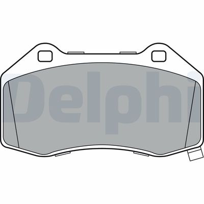 Brake Pad Set, disc brake DELPHI LP3388