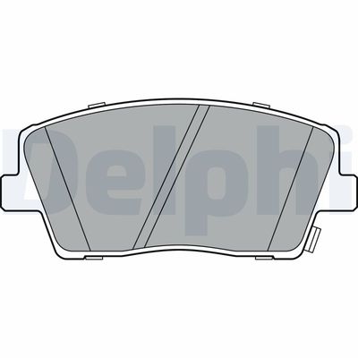 Brake Pad Set, disc brake DELPHI LP3390
