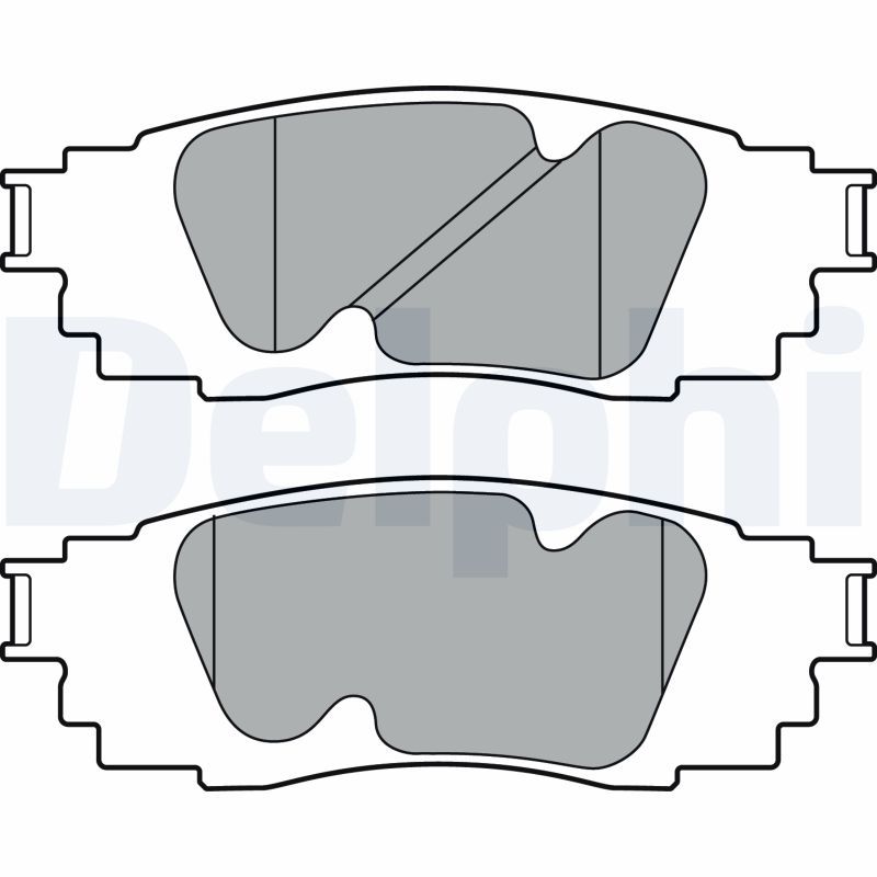 DELPHI LP3392 Brake Pad Set, disc brake
