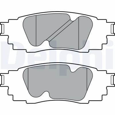 Brake Pad Set, disc brake DELPHI LP3392