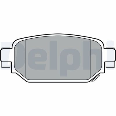 Brake Pad Set, disc brake DELPHI LP3393
