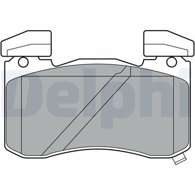 Brake Pad Set, disc brake DELPHI LP3396