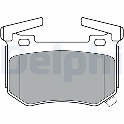Brake Pad Set, disc brake DELPHI LP3397