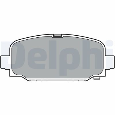 Brake Pad Set, disc brake DELPHI LP3398