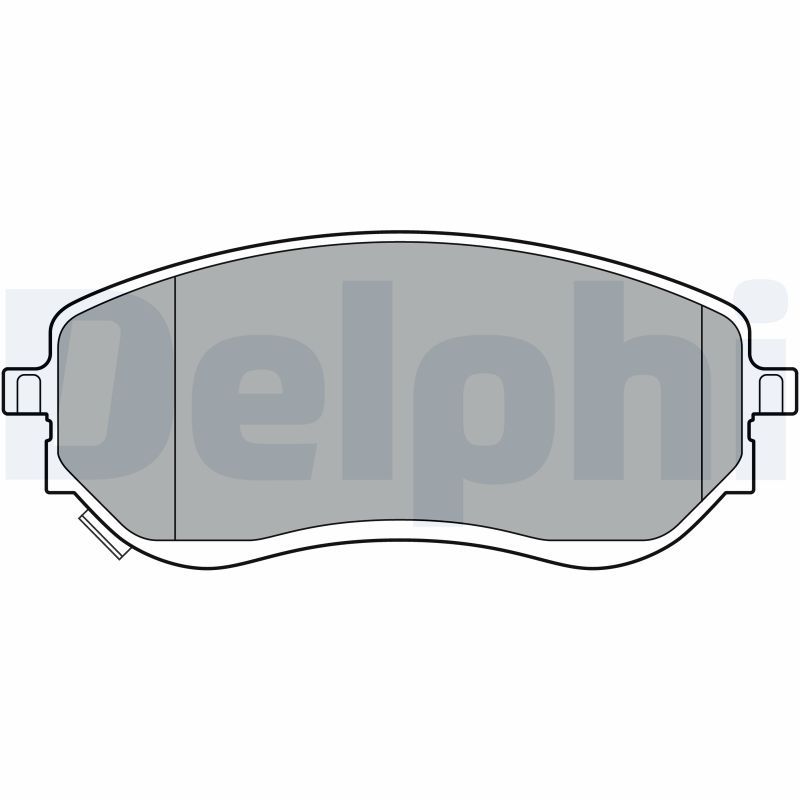 DELPHI LP3401 Brake Pad Set, disc brake