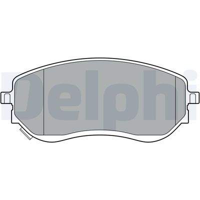 Brake Pad Set, disc brake DELPHI LP3401
