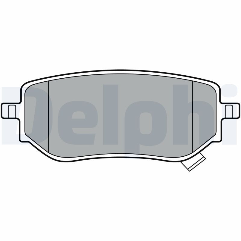 DELPHI LP3402 Brake Pad Set, disc brake