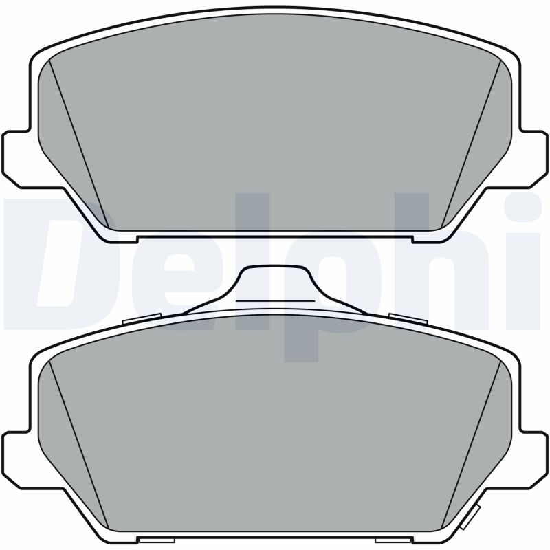 DELPHI LP3403 Brake Pad Set, disc brake