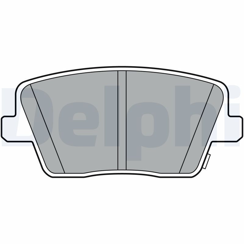 DELPHI LP3404 Brake Pad Set, disc brake
