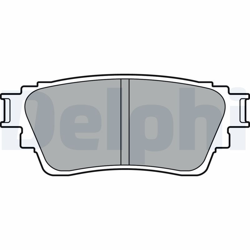 DELPHI LP3408 Brake Pad Set, disc brake