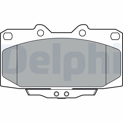 Brake Pad Set, disc brake DELPHI LP3409
